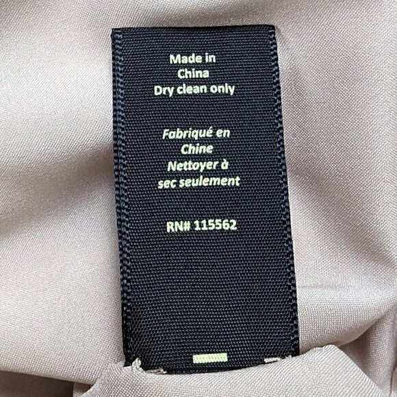 Elizabeth and James Champagne Silk Short Skirt Size 6 - Picture 7 of 7